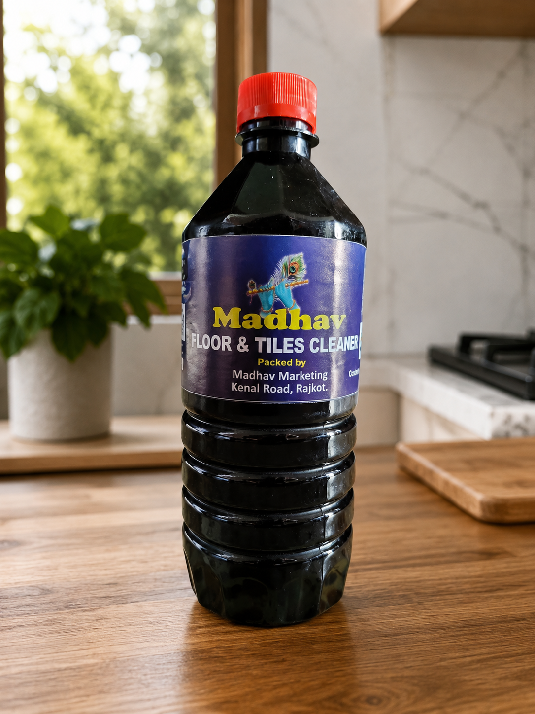 Madhav black perfume cleaner bottle