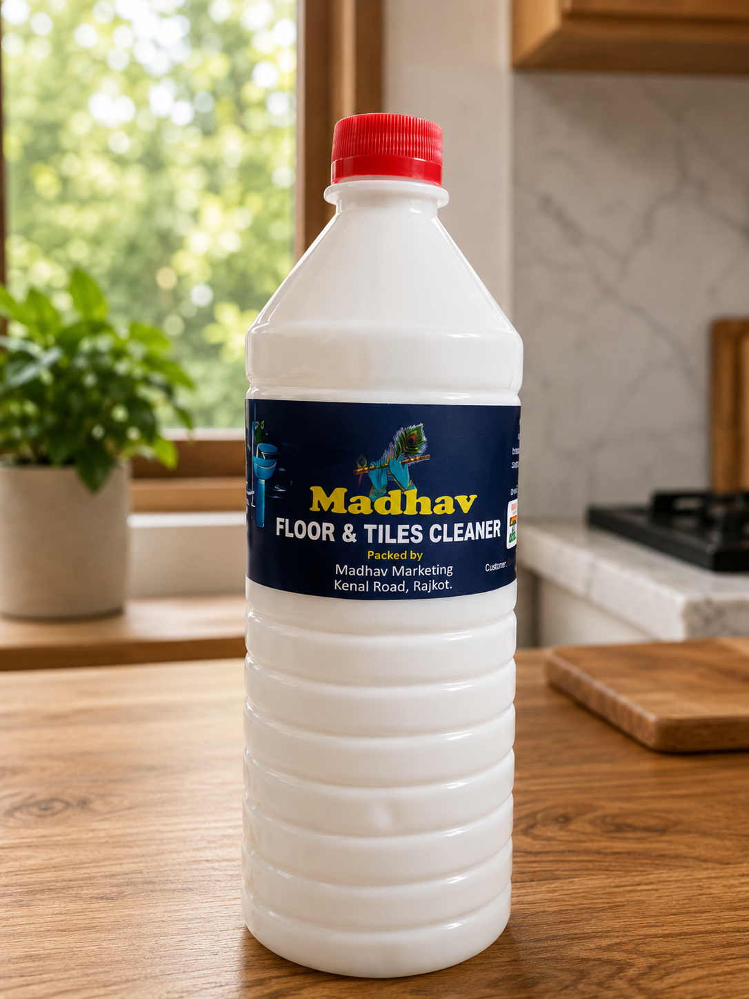 Madhav white perfume cleaner bottle
